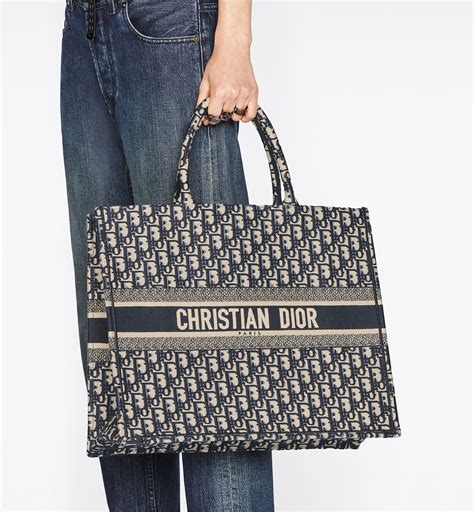 christian dior white tote|Christian Dior large book tote.